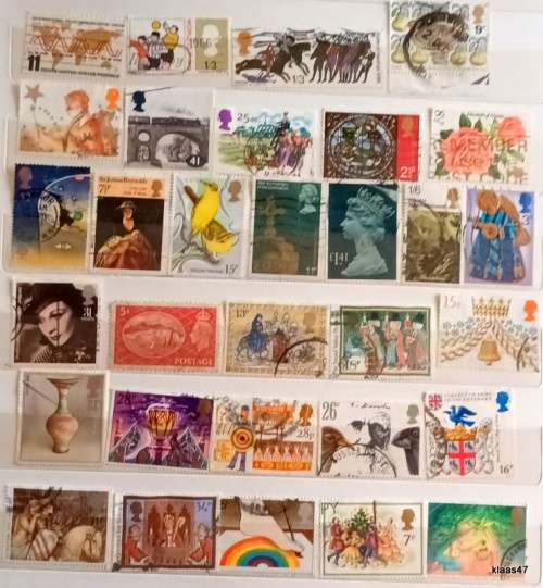 GB - Mixed Lot of 31 Used stamps