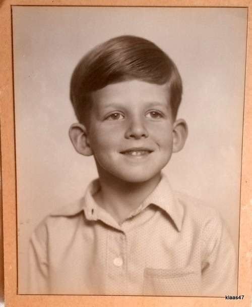 Vintage Photo - Unframed on Cardboard - Portrait of a Young Boy