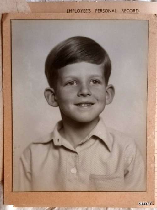 Vintage Photo - Unframed on Cardboard - Portrait of a Young Boy