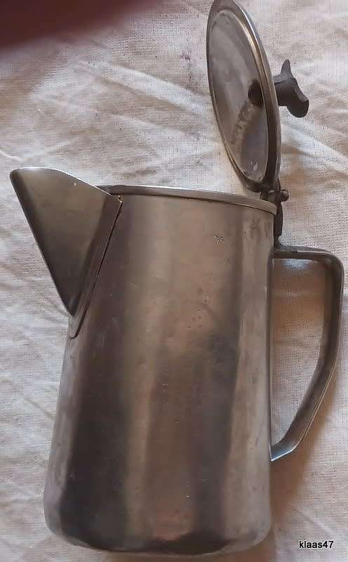 Vintage CPA/KPA Stainless Steel Water/Tea Pot by AMSTA STAL with damaged Lid knob