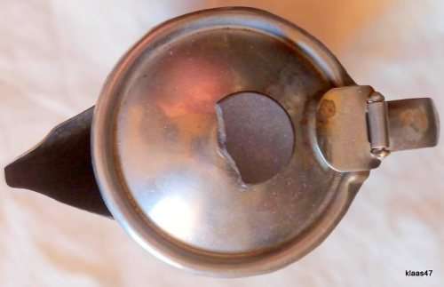 Vintage CPA/KPA Stainless Steel Water/Tea Pot by AMSTA STAL with damaged Lid knob