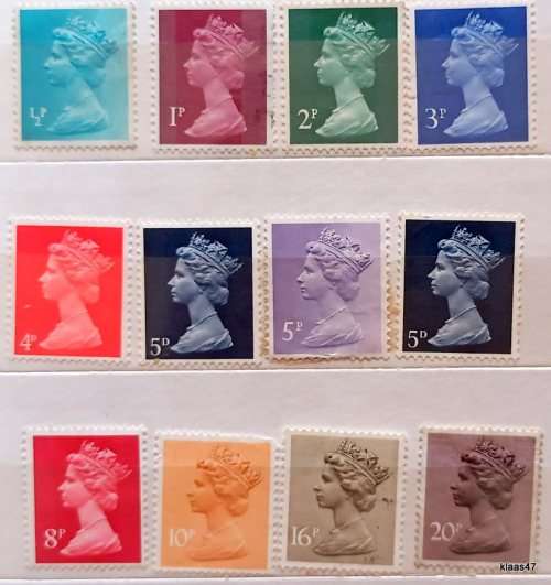 GB - Elizabeth II - Mixed Lot of 12 Unused stamps