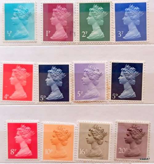 GB - Elizabeth II - Mixed Lot of 12 Unused stamps