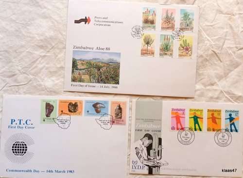 Zimbabwe - Mixed Lot 3 FDC`s (see pictures)