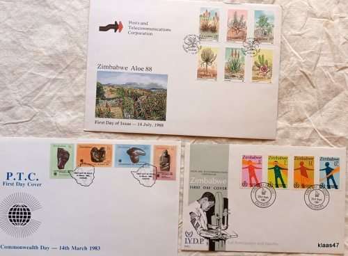 Zimbabwe - Mixed Lot 3 FDC`s (see pictures)