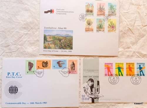 Zimbabwe - Mixed Lot 3 FDC`s (see pictures)