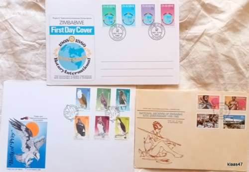 Zimbabwe - Mixed Lot 3 FDC`s (see pictures)