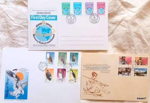 Zimbabwe - Mixed Lot 3 FDC`s (see pictures)