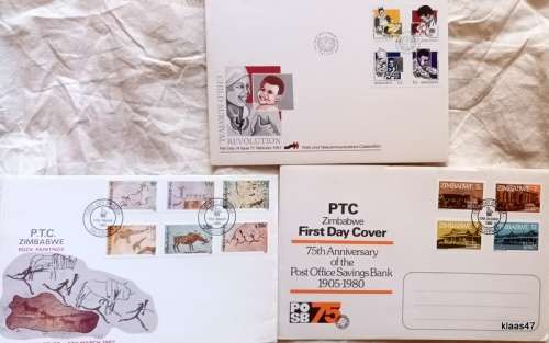 Zimbabwe - Mixed Lot 3 FDC`s (see pictures)