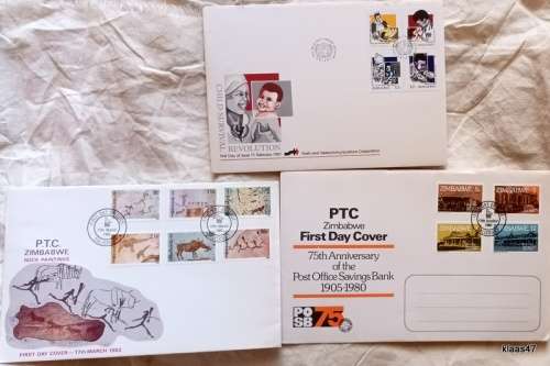 Zimbabwe - Mixed Lot 3 FDC`s (see pictures)