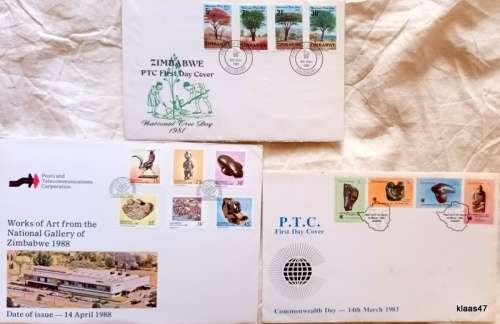 Zimbabwe - Mixed Lot 3 FDC`s (see pictures)