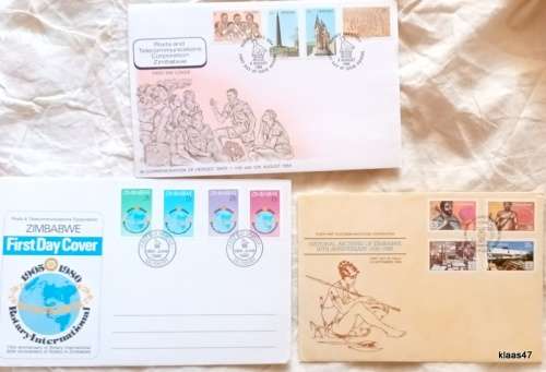 Zimbabwe - Mixed Lot 3 FDC`s (see pictures)