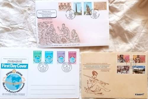 Zimbabwe - Mixed Lot 3 FDC`s (see pictures)