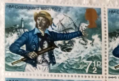 GB - 1972 - HM Coastguard - Block of 10 Mint stamps
