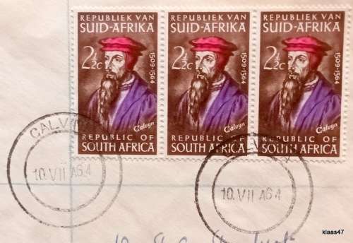 RSA - 1964 - Birth of Calvin - Registered Cover from Calvinia to Kakamas