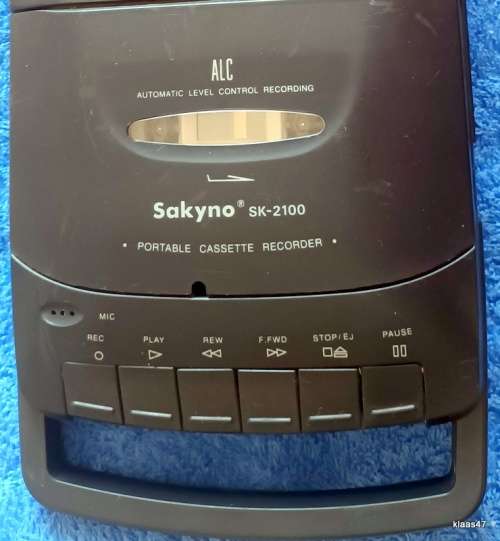 Sakyno - Cassette Tape Recorder - Battery and Mains - Working