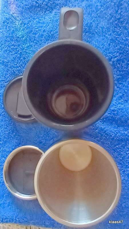 2 Unused Insulated drinking mugs with Religious slogans