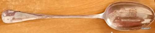 Vintage - WM&S - Silver Plate Serving Spoon - 31cm Long