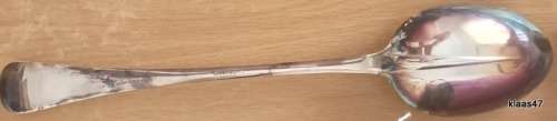 Vintage - WM&S - Silver Plate Serving Spoon - 31cm Long