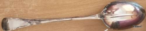 Vintage - WM&S - Silver Plate Serving Spoon - 31cm Long