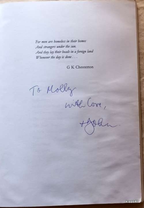 Moving On - John Carter (Paperback) short stories - Inscribed by Author