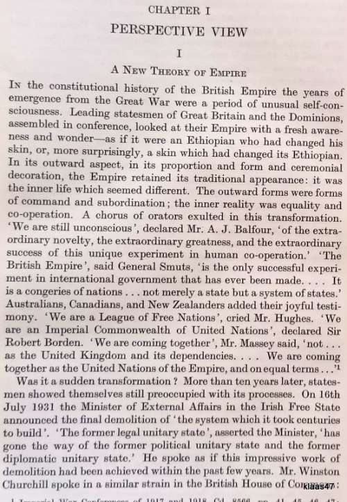 Survey of British Commonwealth Affairs - W K Hancock - Vol 1 Problems of Nationality 1918-1936