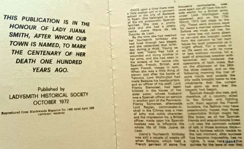 The Smiths of Ladysmith - Booklet Ladysmith Historical Society 1972