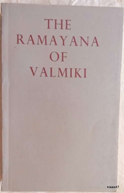The Ramayana of Valmiki - Translated: Hari Prasad Shastri - Paperback 1959