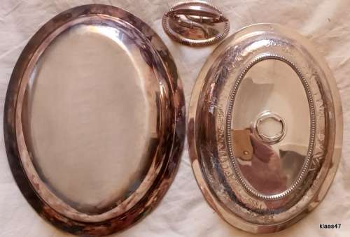 Vintage - Oval Serving Dish - EP - silver plated