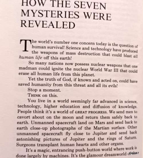 Mystery of the Ages - Herbert W Armstrong - Paperback