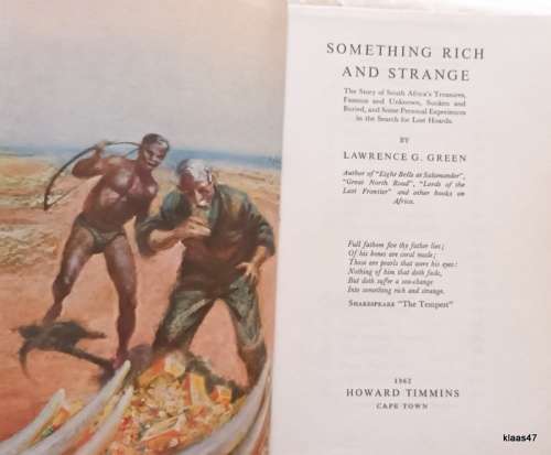 Something Rich and Strange - Lawrence G Green - Hardcover 1962