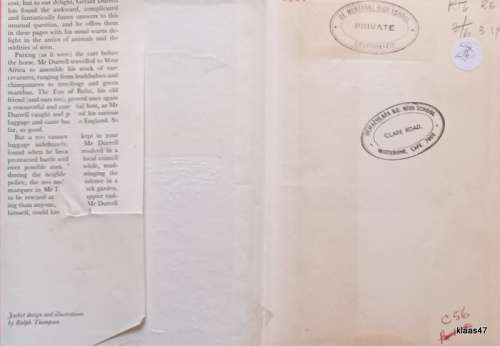 A Zoo in My Lugage - Gerald Durrell - Hardcover 1960