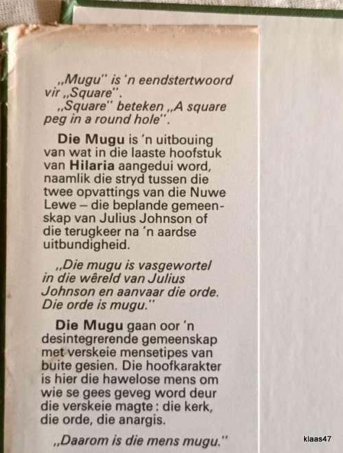 Die Mugu - Etienne Leroux - Hardeband Vierde Druk 1984