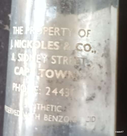 Nickoles` Quality Beverages - Cape Town - Empty Bottle
