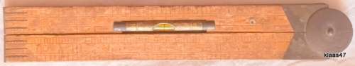 Vintage Carpenter`s Folding Ruler - 3 ft Rabone Boxwood - Made in England No. 1190