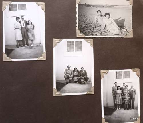 1940`s Photo Album - With approx 300 black and white Family photos