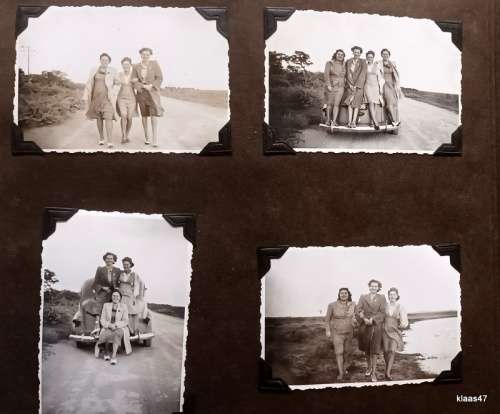 1940`s Photo Album - With approx 300 black and white Family photos