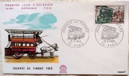 France - 1969 - Stamp Day - FDC No. 669