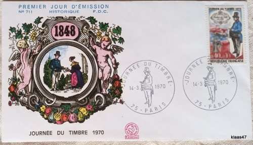 France - 1970 - Stamp Day - FDC No. 711