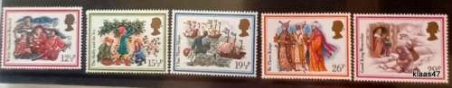 GB - 1982 - Christmas Carols - Pack No. 140 - 5 Mint stamps