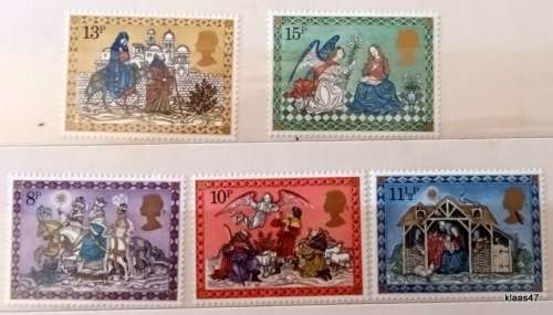 GB - 1979 - Christmas - Set of 5 Mint stamps