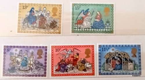 GB - 1979 - Christmas - Set of 5 Mint stamps
