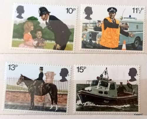 GB - 1979 - 150th Anniversary Metropolitan Police - Set of 4 Mint stamps