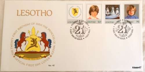 Lesotho - 1982 - 21st Birthday of HRH The Princess of Wales - FDC no.42