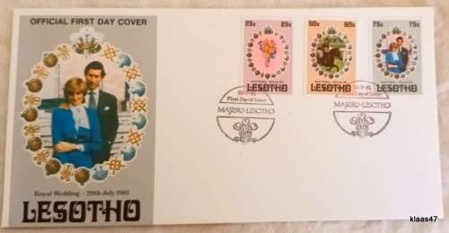 Lesotho - 1981 - Royal Wedding - FDC