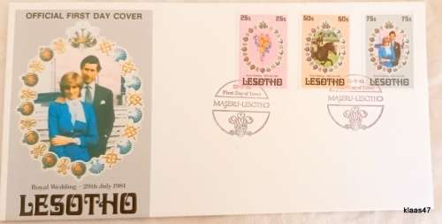 Lesotho - 1981 - Royal Wedding - FDC