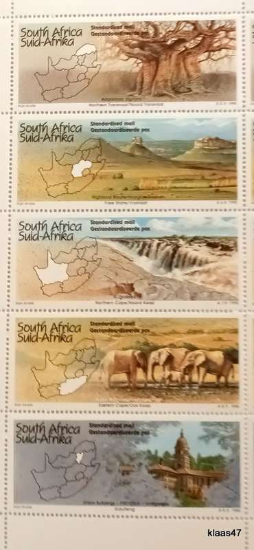 RSA - 1995 - Tourism - Sheet of 10 Mint stamps
