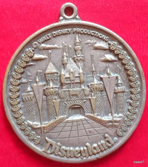 Vintage Disneyland Medallion -  5 Lands & Main Street - Bronze