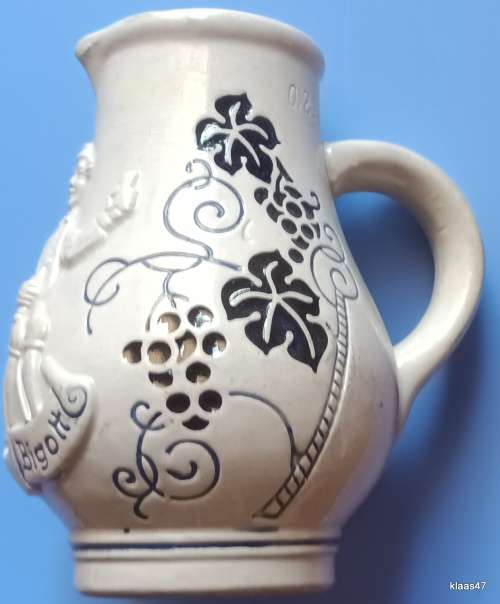 German Salt Glaze Stoneware Wine Pitcher