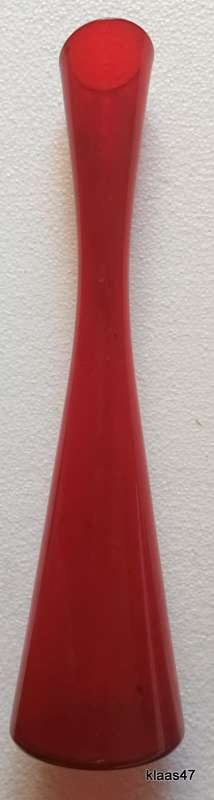 Red Glass Vase -